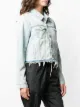 Off-White Jeansjacke mit Fransen