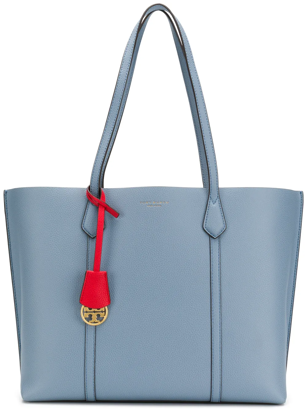 fashion designer tory burch blue tote perry