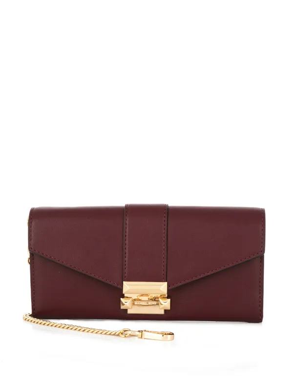 michael kors logo chain wallet