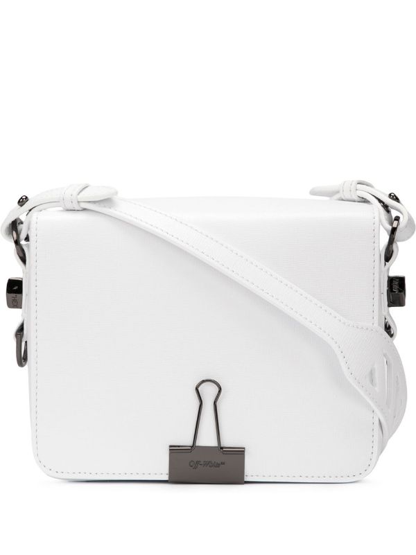 off white binder clip shoulder bag