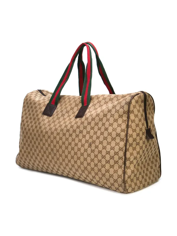 gucci monogram duffle bag
