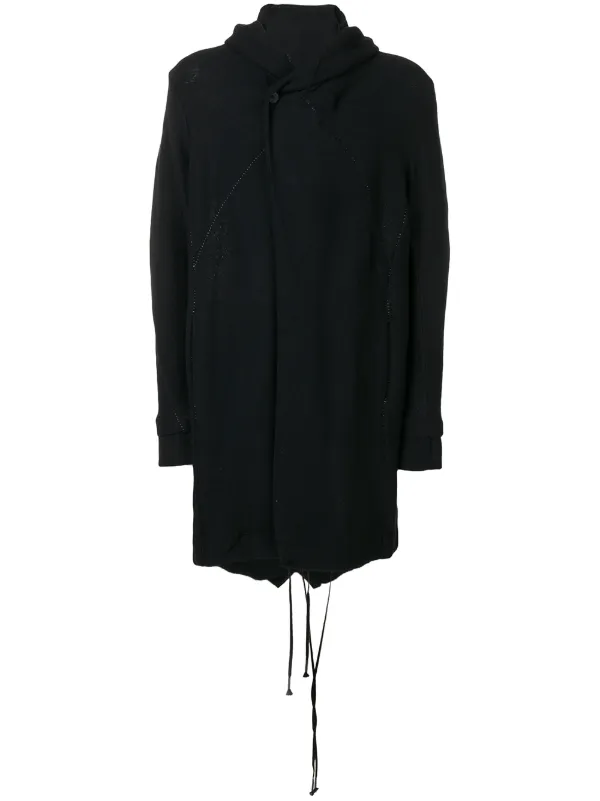 longline black hoodie