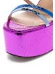 The Attico Multicoloured Bibbi Greta platform heels