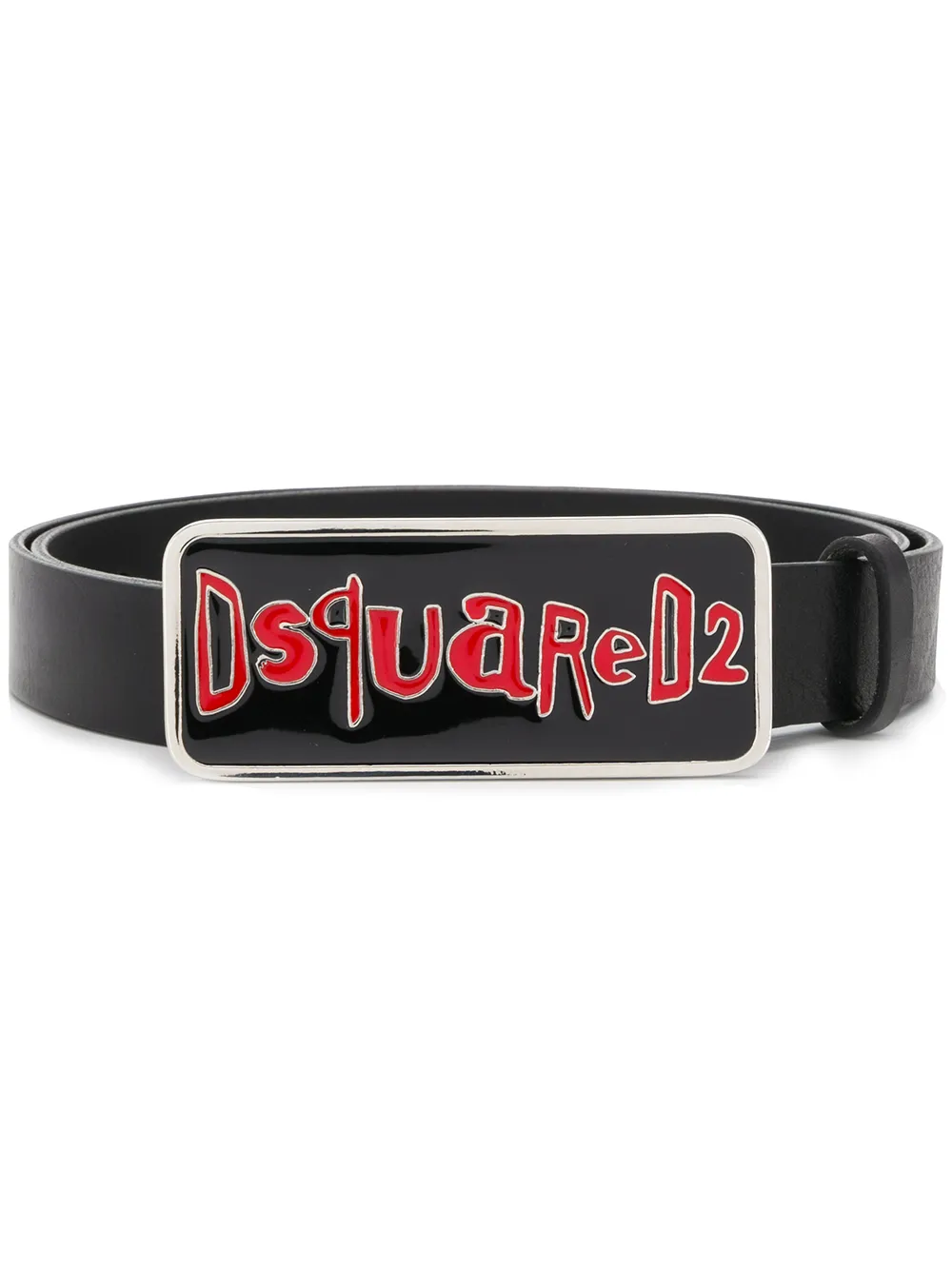 DSQUARED2 enamelled buckle belt | Black | Image 1