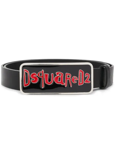 DSQUARED2 cinturón con hebilla esmaltada
