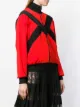 Givenchy contrast panel zipped jacket