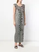 Issey Miyake Pre-Owned فستان مطبوع بكسرات