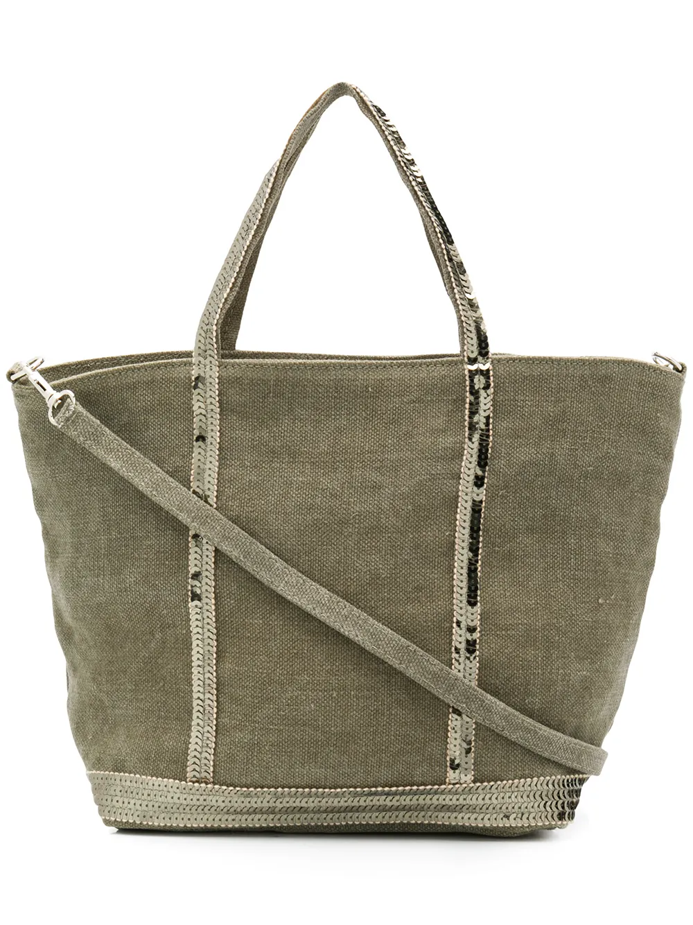 sequined detail tote bag