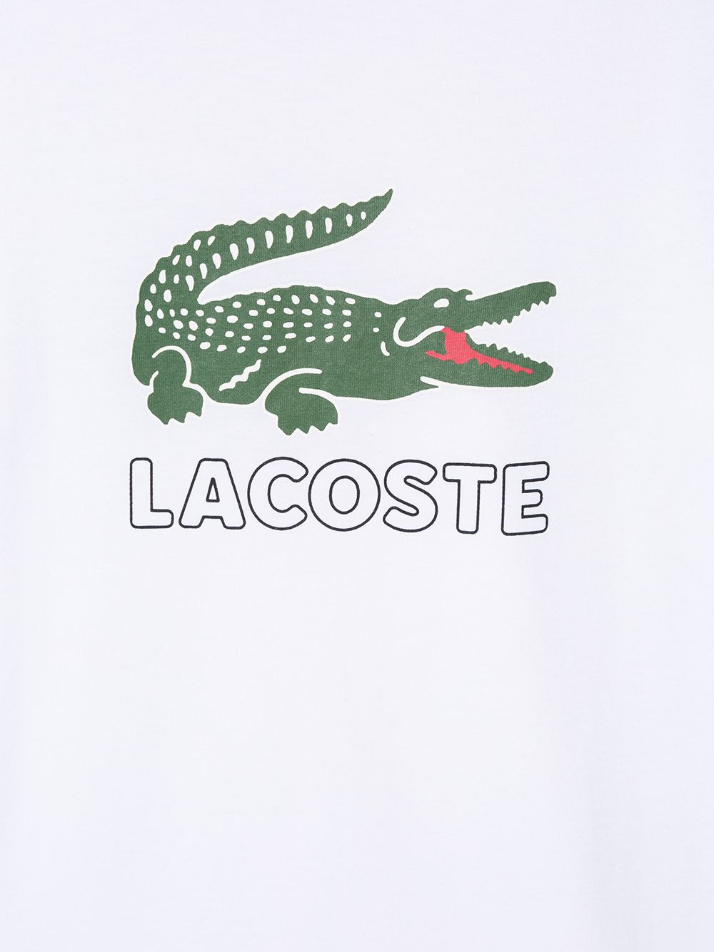 фото Lacoste Kids футболка с принтом логотипа