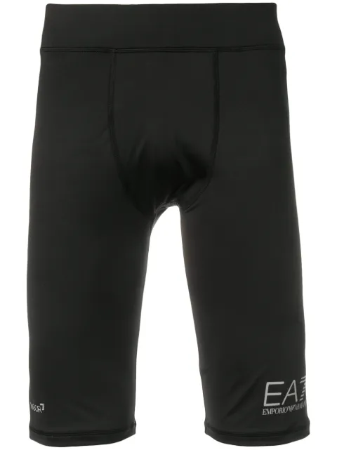 Ea7 Emporio Armani شورت بطبعة بشعار