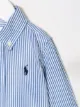 Ralph Lauren Kids قميص مخطط بشعار