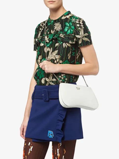 PRADA SIDONIE LEATHER SHOULDER BAG