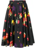 MSGM fruit print skirt - Blue
