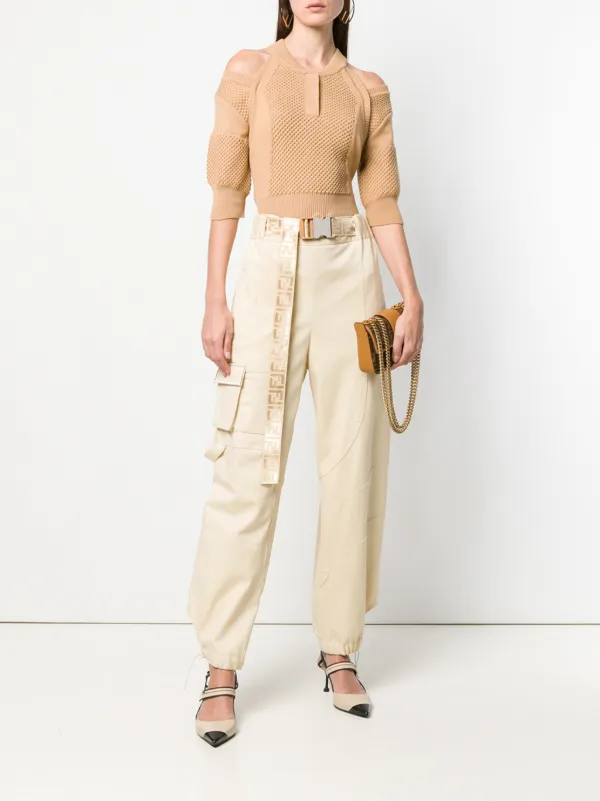 fendi off shoulder sweater