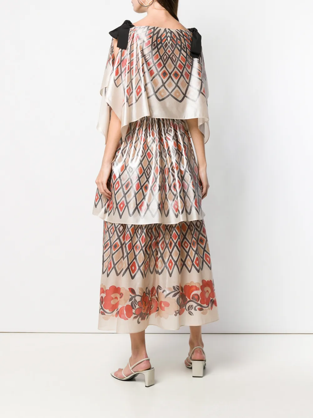 FENDI Geometrische jurk Beige