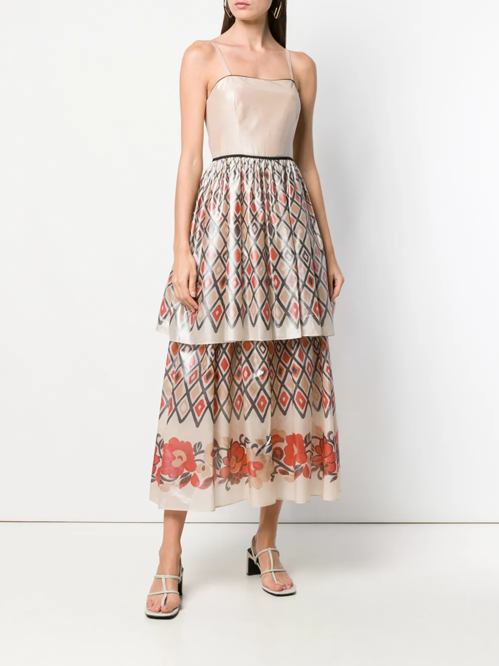geometric skirt dress