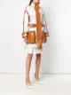 Fendi leather trim see-through raincoat