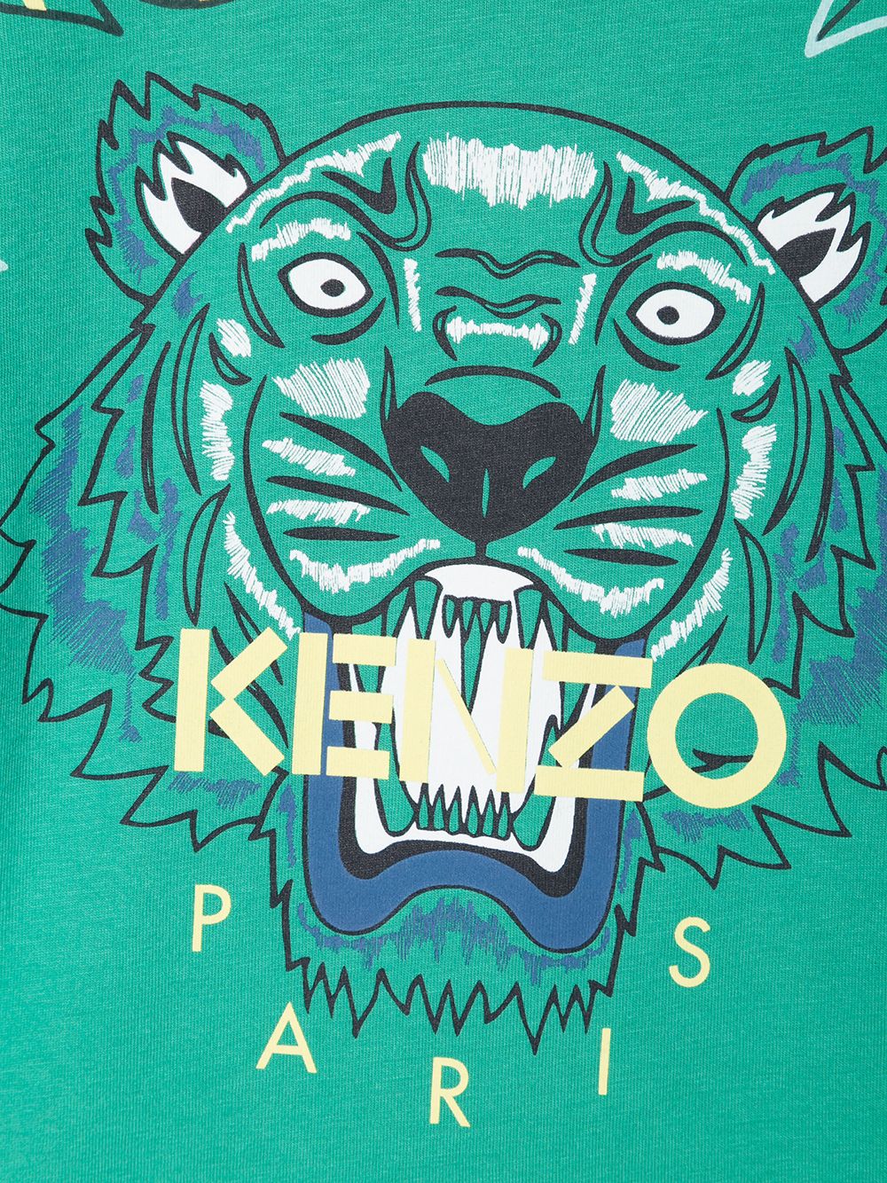 фото Kenzo kids футболка с принтом тигра