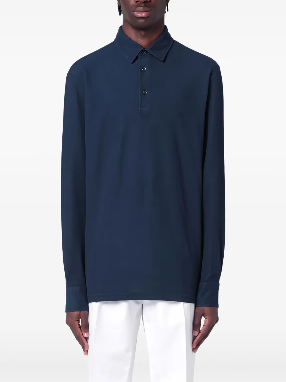 Loro Piana cotton polo shirt | Blue | Image 1