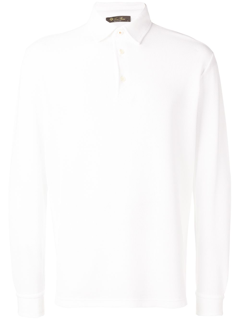 Loro Piana long-sleeve polo shirt - White