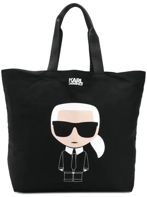 karl lagerfeld graffiti tote bag