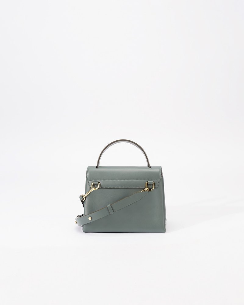 mini Alix tote bag-green #0 mini Alix tote bag, Green calf leather mini Alix tote bag from 3.1 Phillip Lim featuring gold-tone hardware, single top handle, foldover top, partitioned compartment and adjustable detachable shoulder strap.- 2
