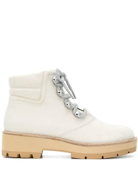 3.1 Phillip Lim Dylan canvas lace-up hiking boots