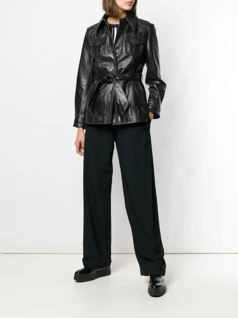 3.1 Phillip Lim Skinnjacka Med Skärp Farfetch Skinnjackor för Kvinnor från 3.1 Phillip Lim på rea
