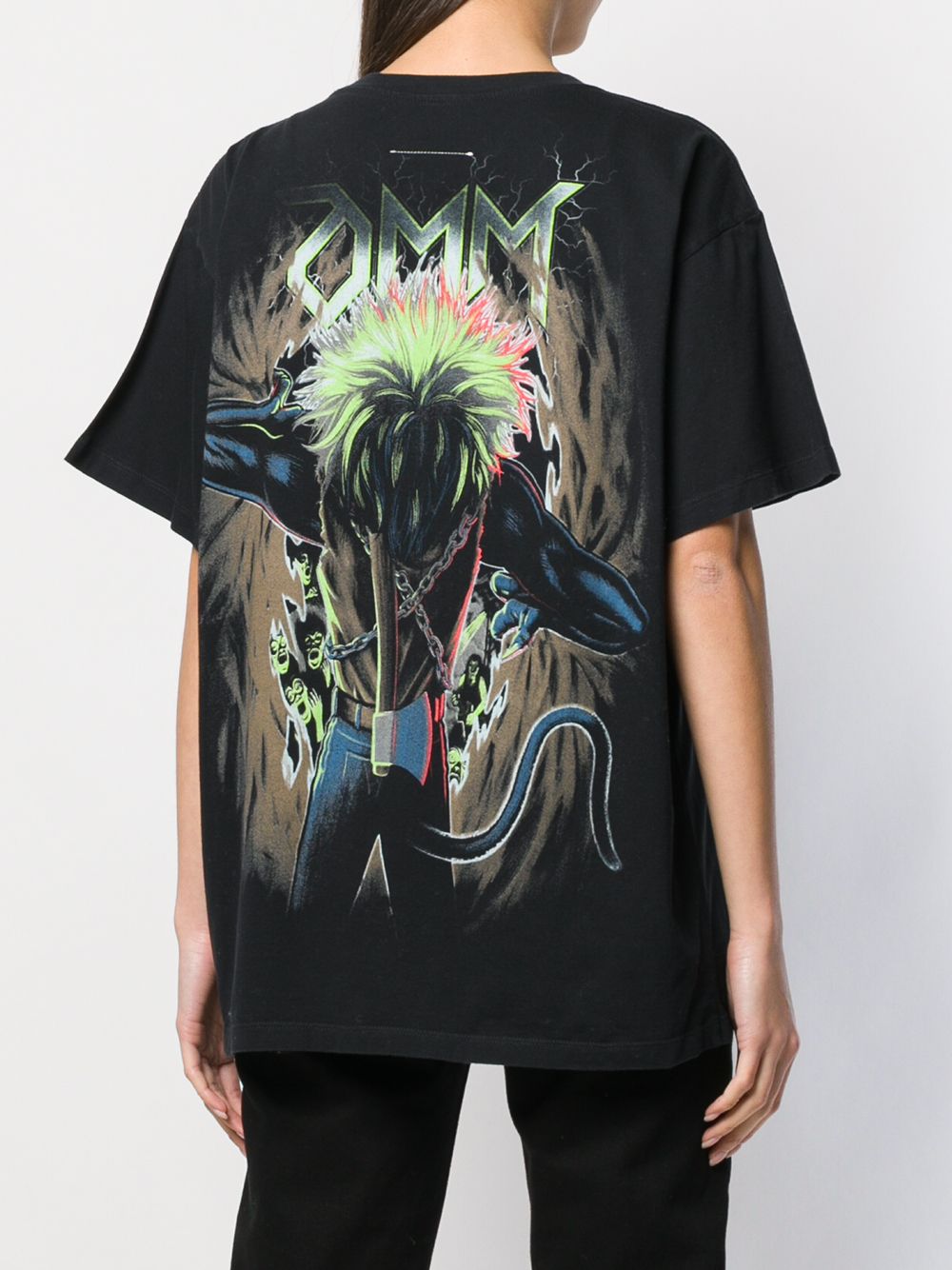 17220円格安 中古 買取 即納・新品 MM6 ゾンビキャットTシャツ 黒