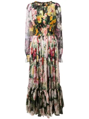 Dolce Gabbana Dresses Luxury Brands Farfetch Dolce Gabbana Long Fl Print Dress