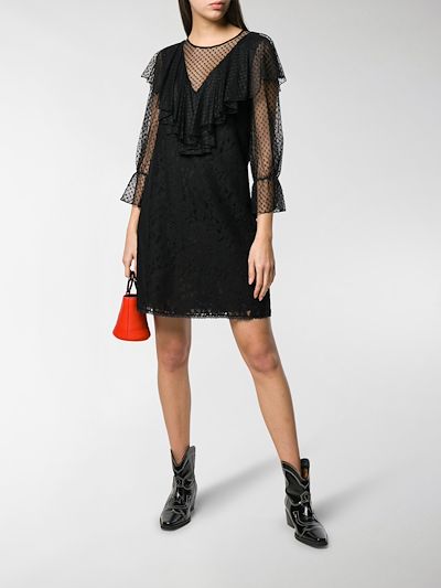 see by chloe black lace dress