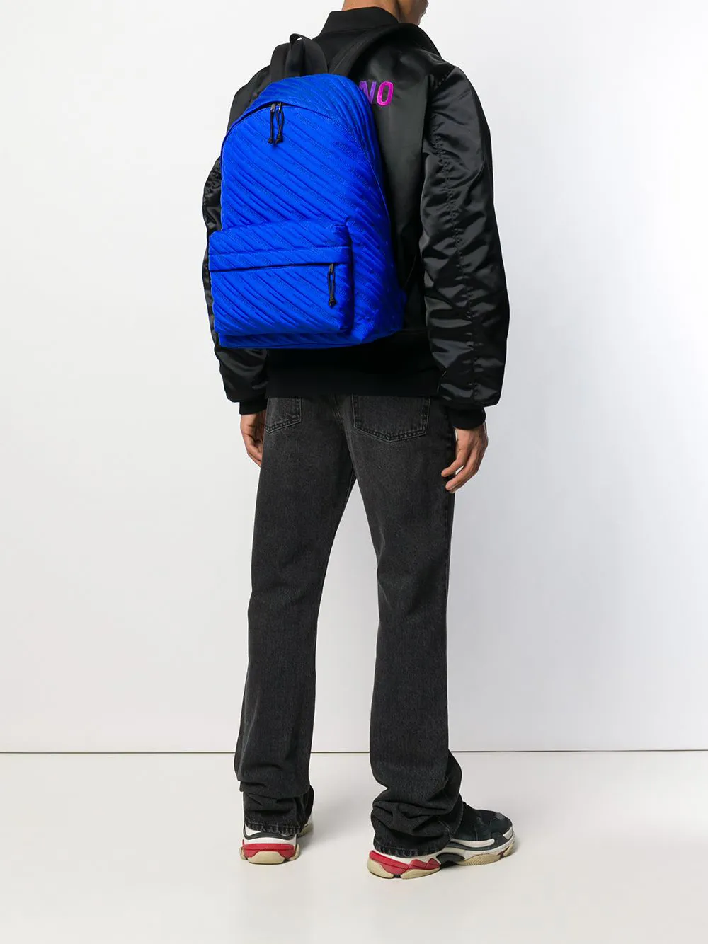  Balenciaga Gepolsterter Rucksack   Blau 