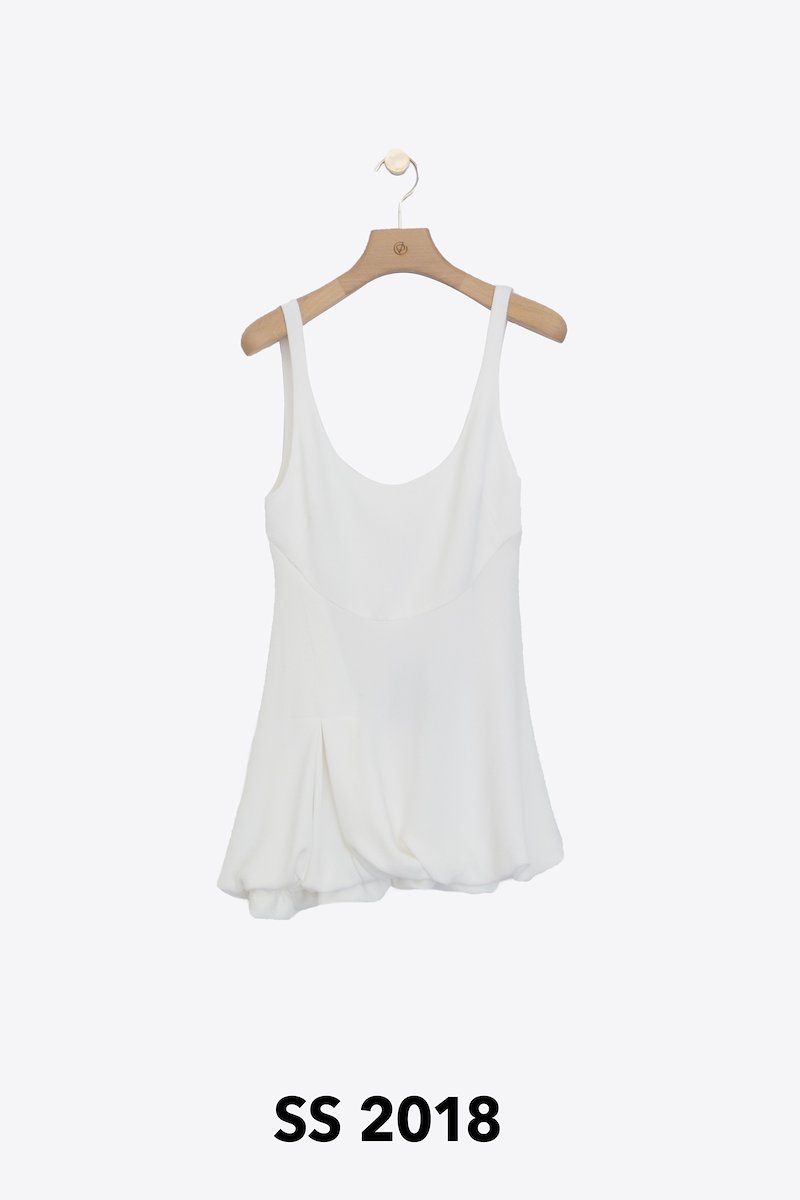 Exclusive BubbleHem Tank Top in white 3.1 Phillip Lim Official Site