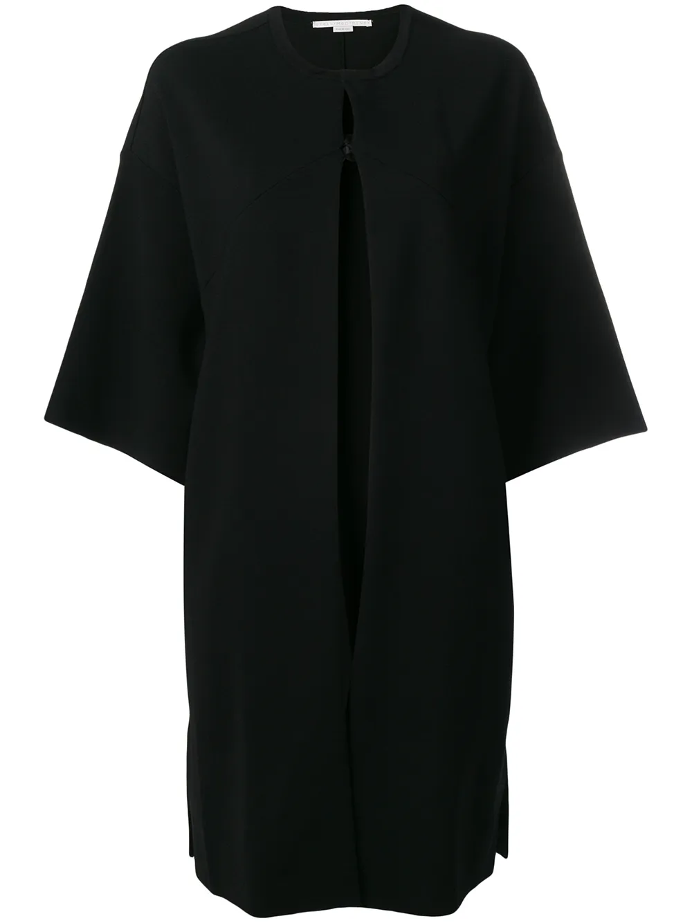 Stella McCartney Oversized-Mantel mit Dreiviertelärmeln - Schwarz