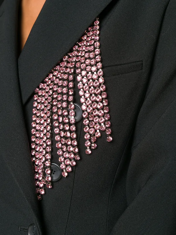 Christopher Kane Crystal Tailored Jacket Farfetch