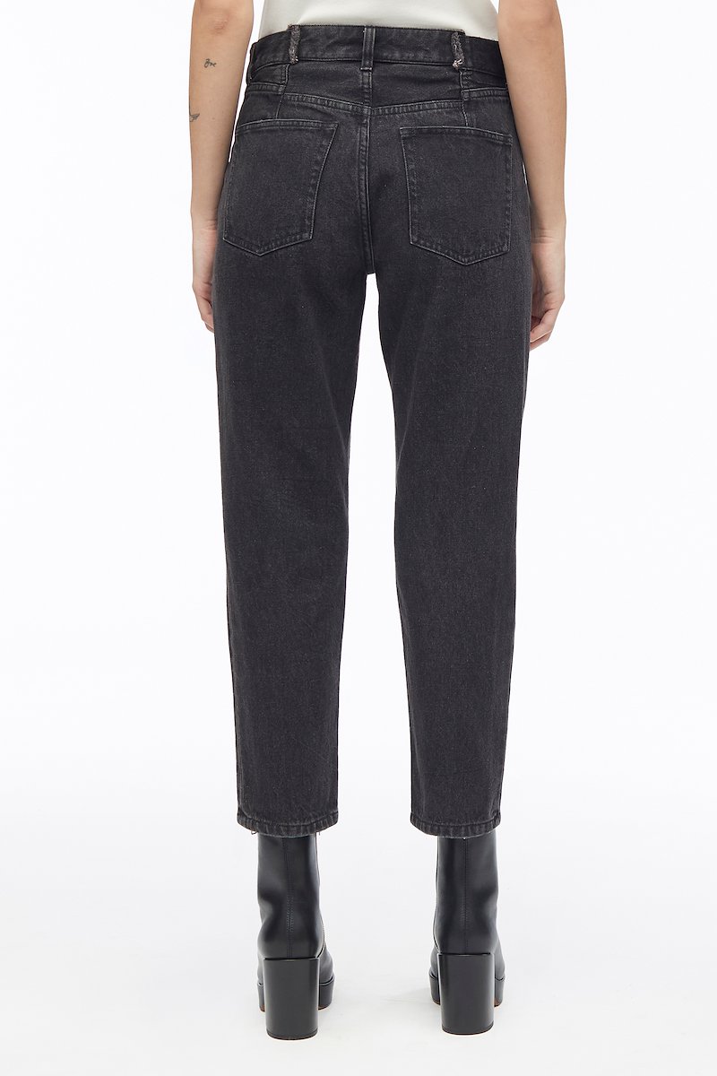 Zippered Denim Pant-black #0 Zippered Denim Pant, BLACK Natural (Veg)->Cotton Zippered Denim Pant from 3.1 Phillip Lim. - 2