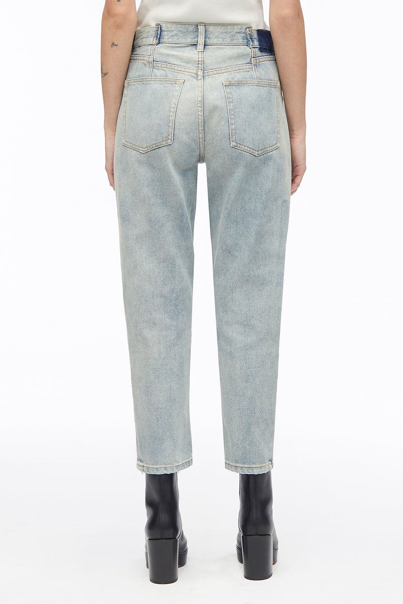 zip-detail denim jeans-blue #0 zip-detail denim jeans, Indigo blue cotton zip-detail denim jeans from 3.1 Phillip Lim featuring zip details, belt loops, front button and zip fastening and classic five pockets.- 2