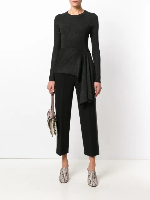 3.1 PHILLIP LIM RIBBED SIDE TIE TOP