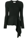 3.1 Phillip Lim ribbed side tie top - Black
