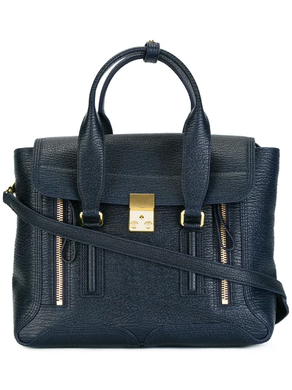 3.1 Phillip Lim Pashli Medium Satchel Bag Blue FARFETCH AO