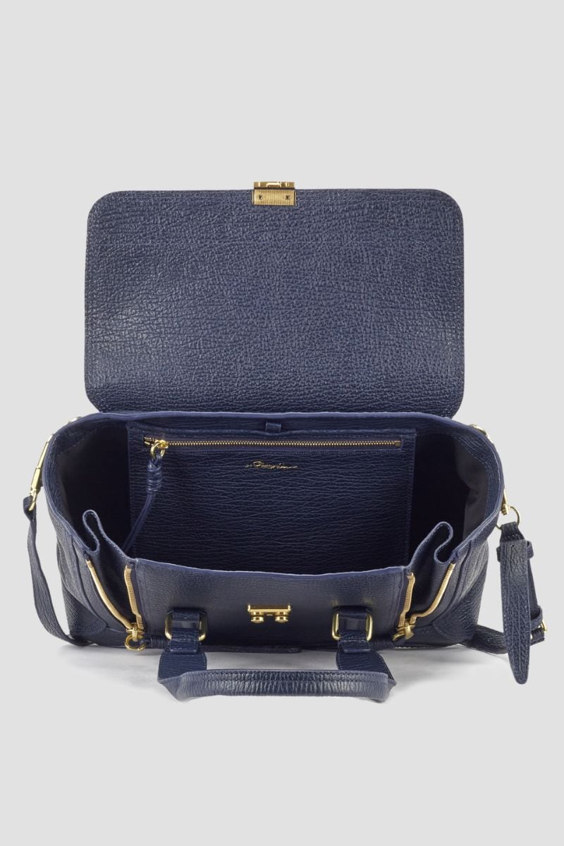 Pashli Medium Satchel in blue | 3.1 Phillip Lim Official Site