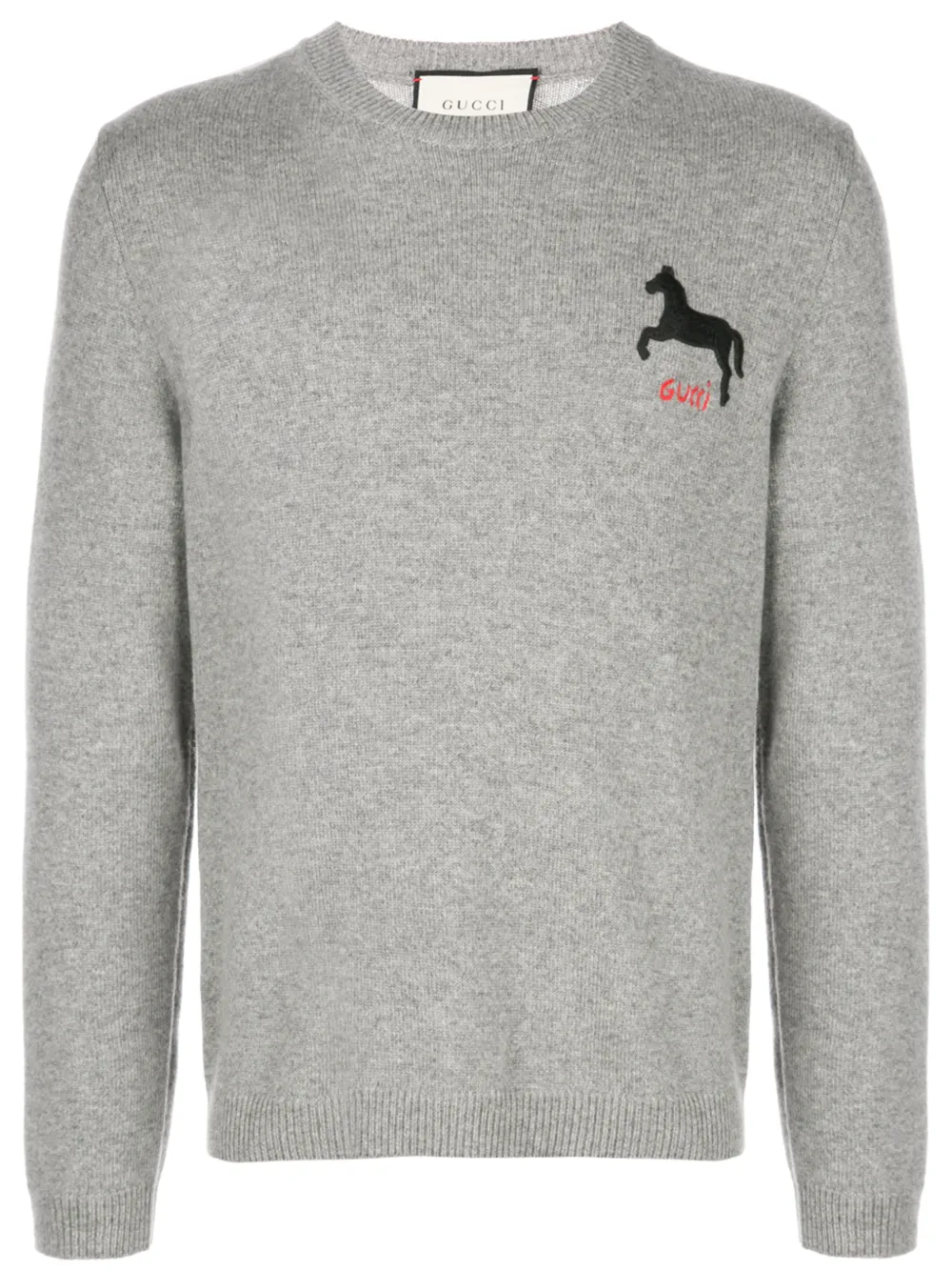 GUCCI HORSE EMBROIDERED JUMPER