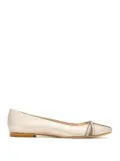 Sarah Chofakian Pati metallic ballerinas - Silver