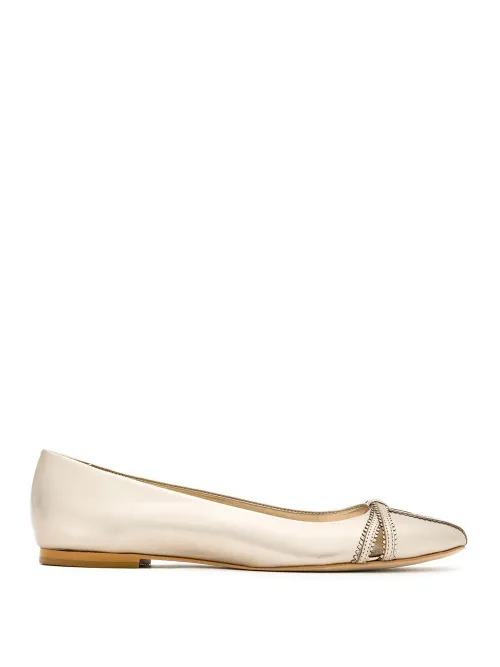 Ballerines à effet métallisé - Sarah Chofakian - Modalova