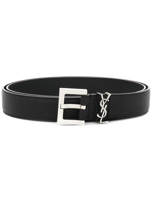 Saint Laurent Ysl Plaque Buckle Belt Aw Farfetch Com