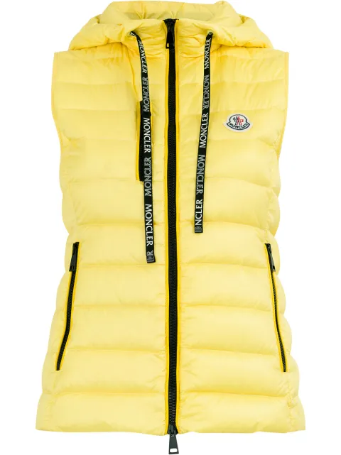 yellow moncler vest