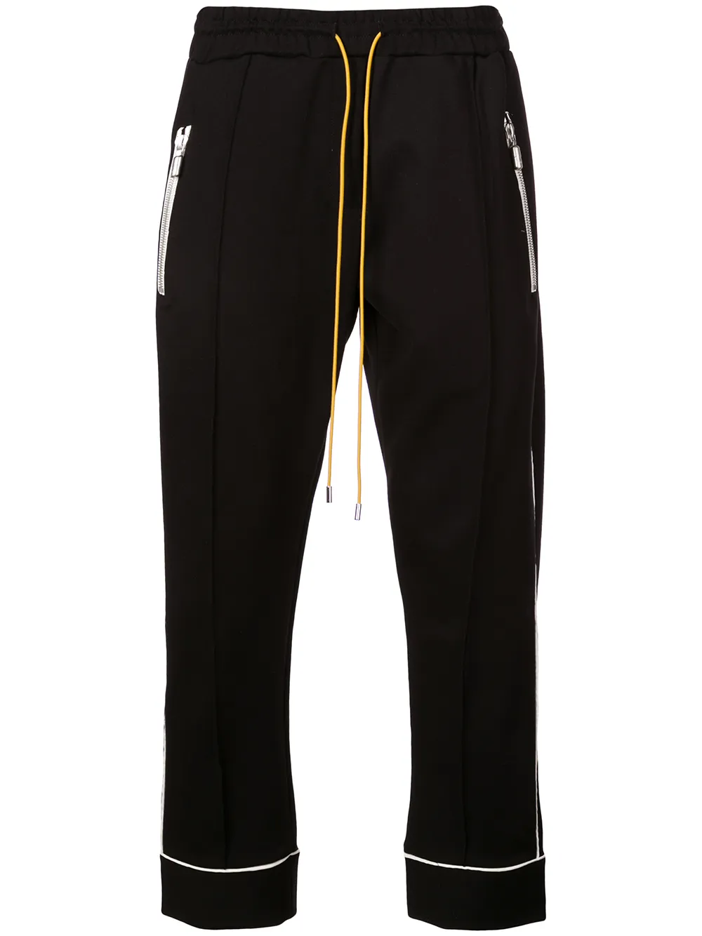 contrasting trim track trousers