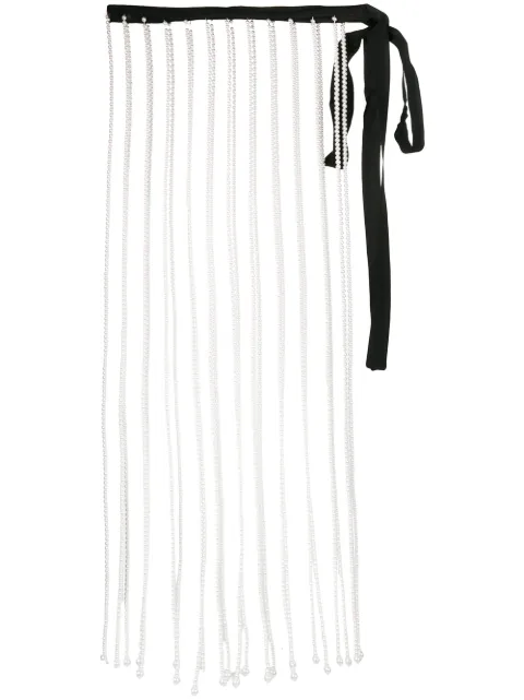 Christopher Kane pearl fringe skirt