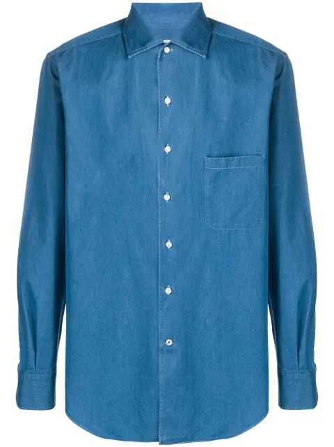Loro Piana chest pocket chambray shirt
