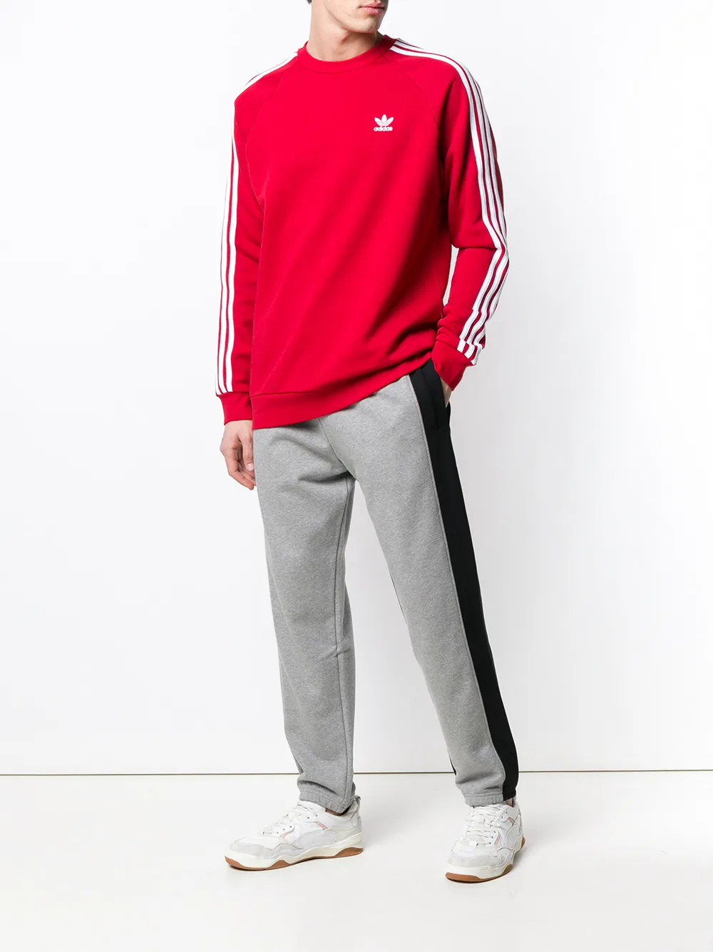 Adidas sweater met logo - Rood